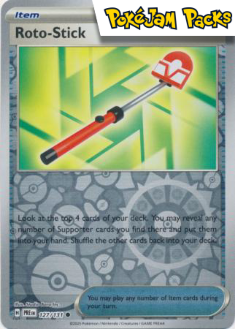 Roto - Stick - 127/131 - Common Revese Holo - Prismatic Evolutions - Pokemon TCG