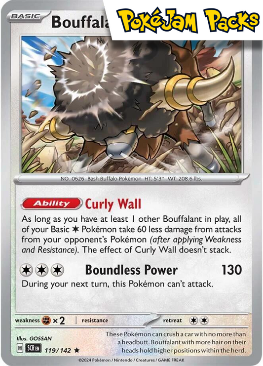 Bouffalant - 119/142 - Holo Rare - Stellar Crown - Pokemon TCG