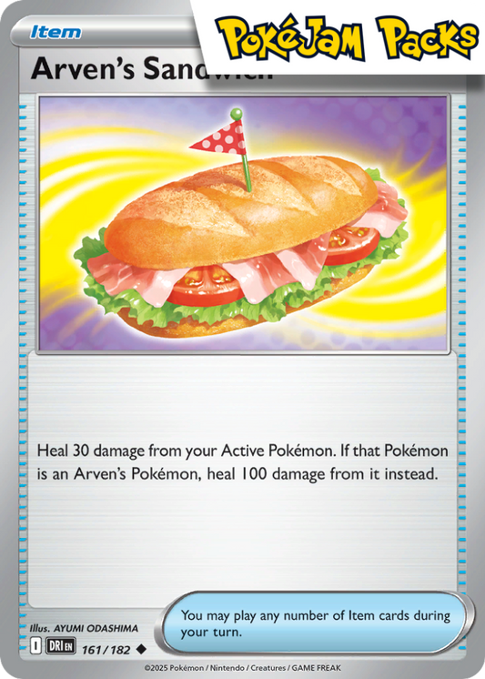 Arven's Sandwich - 161/182 - Uncommon - Destined Rivals - Pokemon TCG