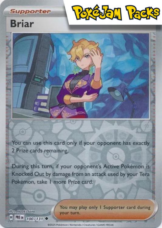 Briar - 100/131 - Uncommon Reverse Holo - Prismatic Evolutions - Pokemon TCG