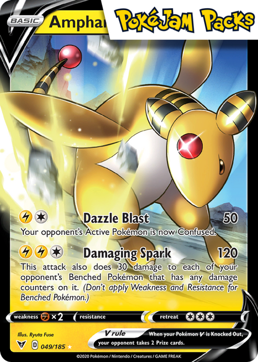 Ampharos V - 049/185 - Ultra Rare - Vivid Voltage - Pokemon TCG