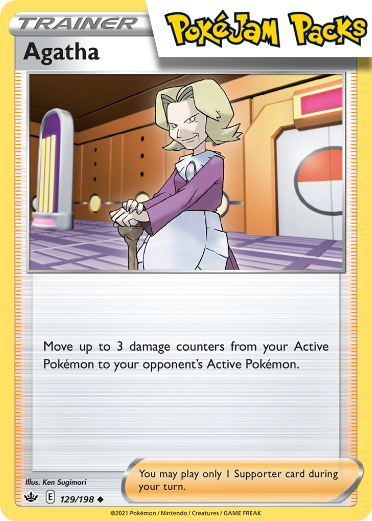 Agatha - 129/198 - Uncommon - Chilling Reign - Pokemon TCG