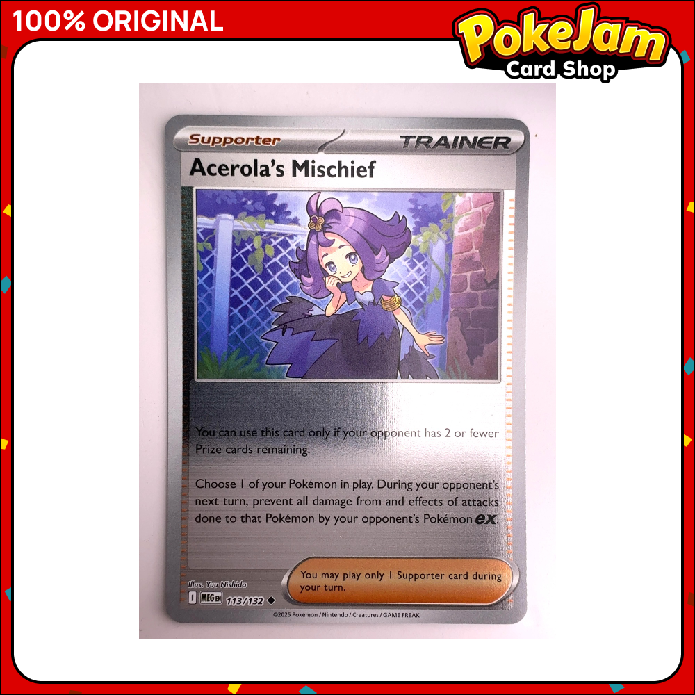 Acerola's Mischief 113/132 - Reverse Hologram - Mega Evolution - Pokemon Card