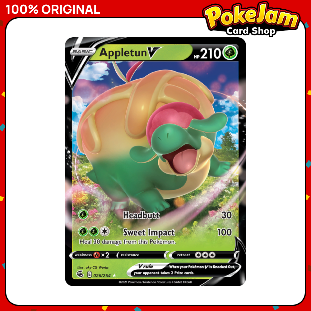Appletun V - 026/264 - Ultra Rare - Sword & Shield: Fusion Strike - Pokemon TCG