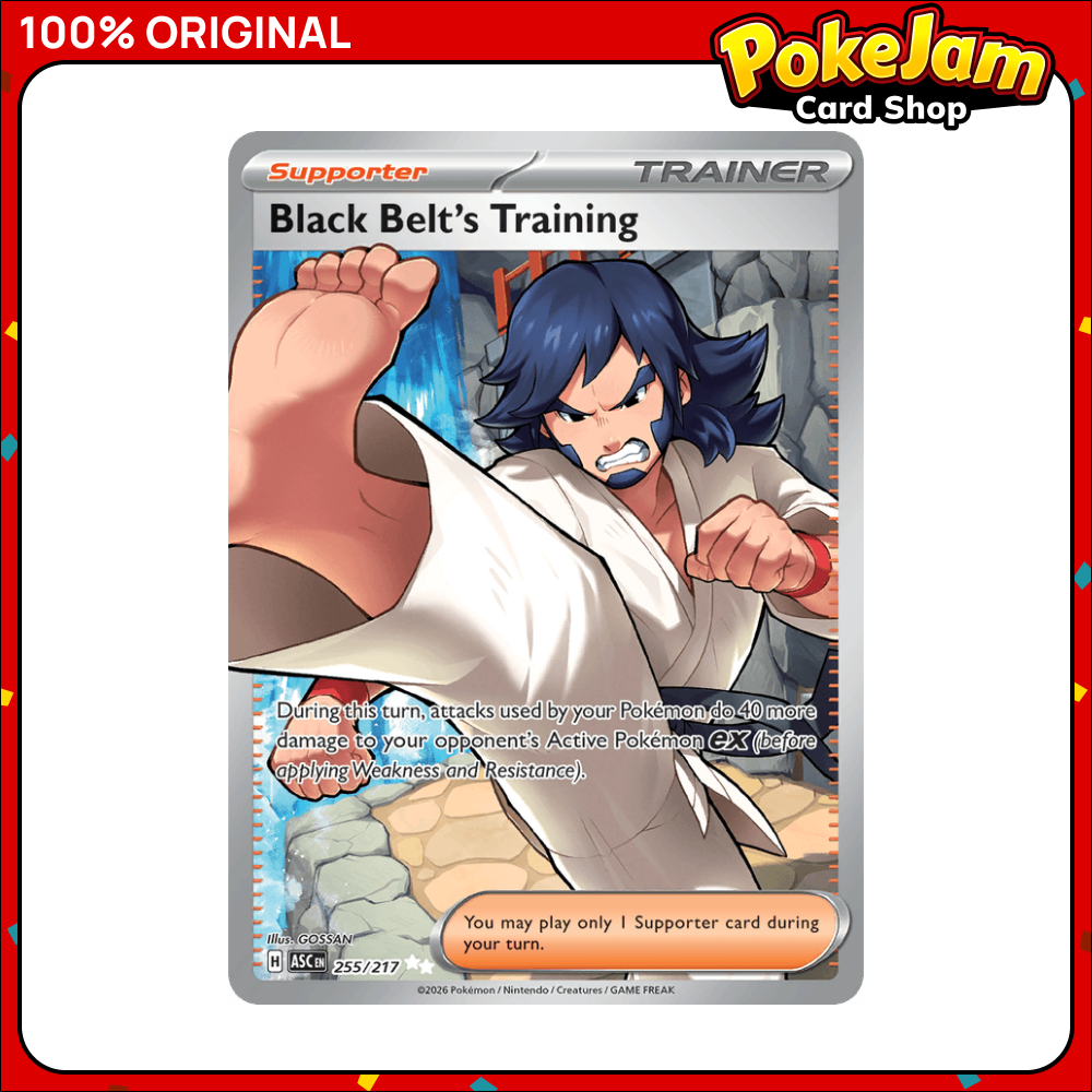 Black Belt's Training - 255/217 - Ultra Rare - Ascended Heroes