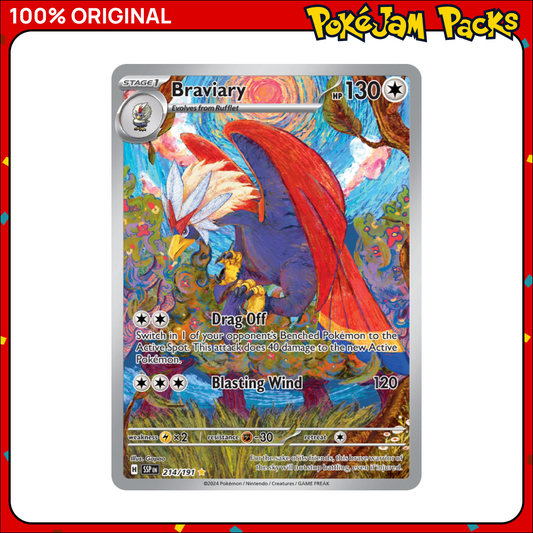 Braviary - 214/191 - Illustration Rare - Surging Sparks - Pokemon Card