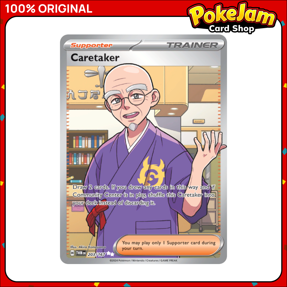 Caretaker - 203/167 - Full Art Secret Rare - Twilight Masquerade - Pokemon TCG