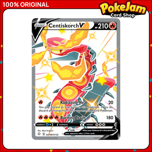 Centiskorch V - SV108/SV122 - Shiny Rare - Shining Fates - Pokemon TCG