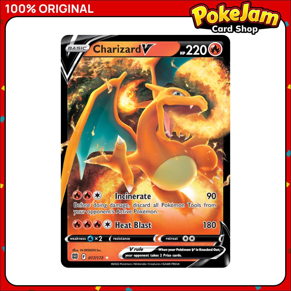 Charizard V - 017/172 - Ultra Rare - Sword & Shield: Brilliant Stars - Pokemon TCG