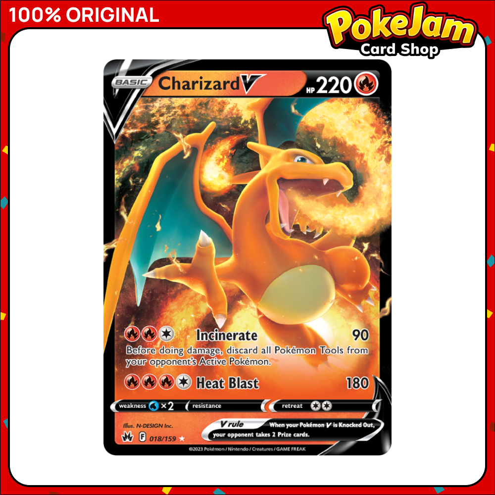 Charizard V - 018/159 - Ultra Rare - Crown Zenith - Pokemon TCG
