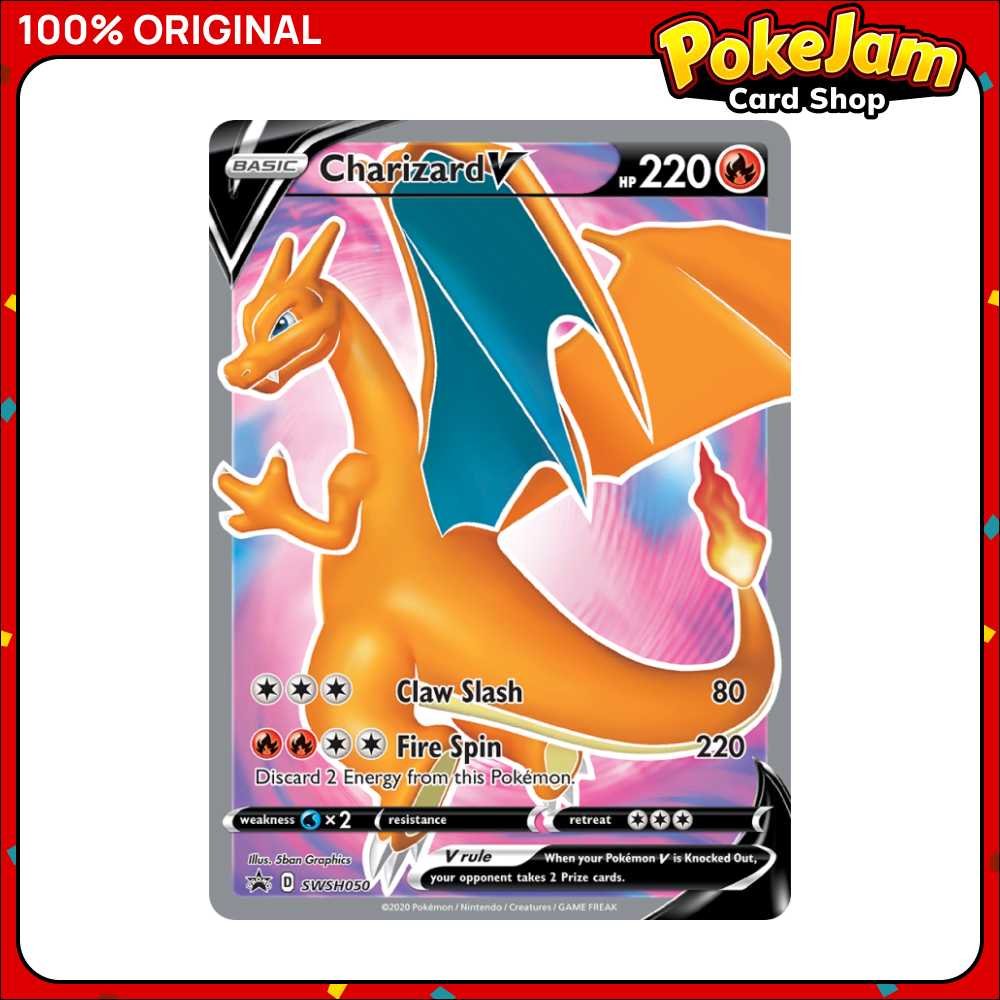 Charizard V - SWSH050 - Full Art Promo - Sword & Shield Promos - Pokemon TCG