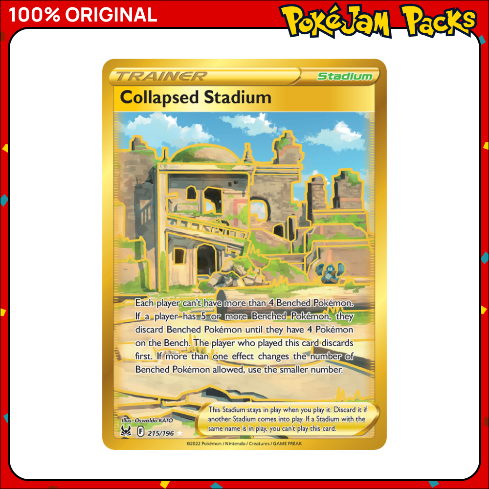 Collapsed Stadium - 215/196 - Secret Rare - Lost Origin - Pokemon Card