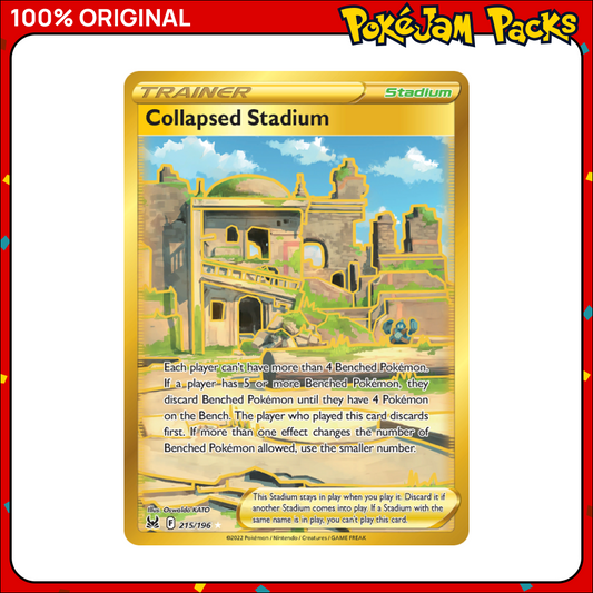 Collapsed Stadium - 215/196 - Secret Rare - Lost Origin - Pokemon Card