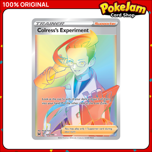 Colress's Experiment 205/196 - Full Art - Lost Origin - Pokemon Card