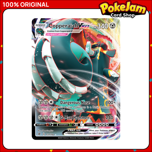 Copperajah VMAX 137/192 - Holo Rare VMAX - Rebel Clash - Pokemon Card