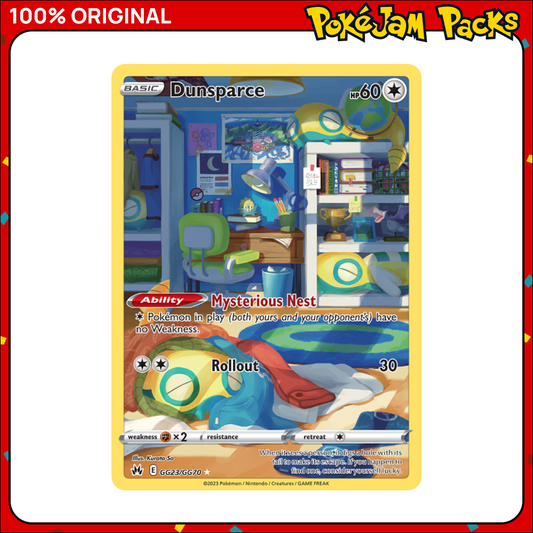Dunsparce - GG23/159 - Rare - Crown Zenith - Pokemon Card