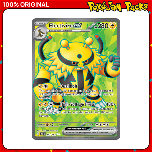 Electivire ex - 212/182 - Ultra Rare - Destined Rivals - Pokemon Card