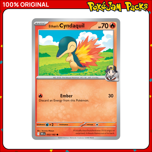Ethan's Cyndaquil - 32/182 - Common - Destined Rivals - Pokemon Card
