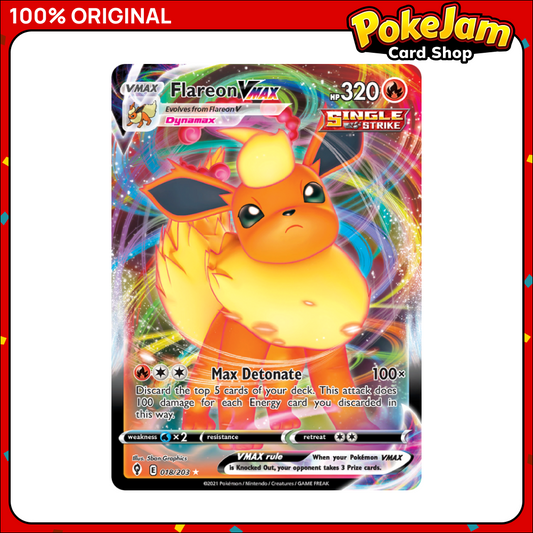 Flareon VMAX - 018/203 - Ultra Rare - Sword & Shield: Evolving Skies - Pokemon TCG