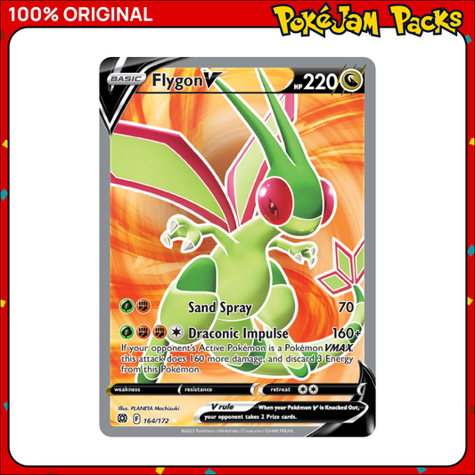 Flygon V - 164/172 - Ultra Rare - Brilliant Stars - Pokemon Card