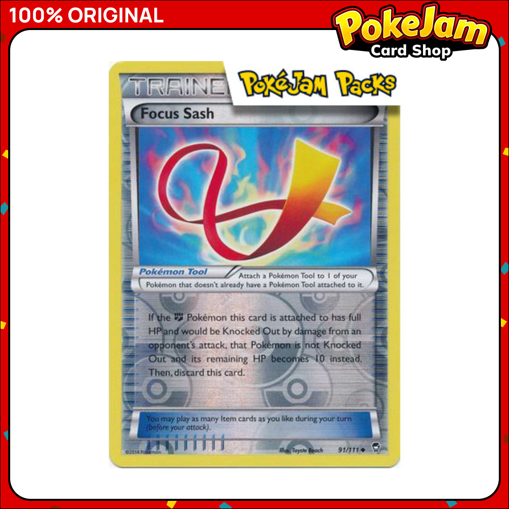 Focus Sash - 91/111 - Uncommon Reverse Holo - Furious Fists - Pokemon TCG