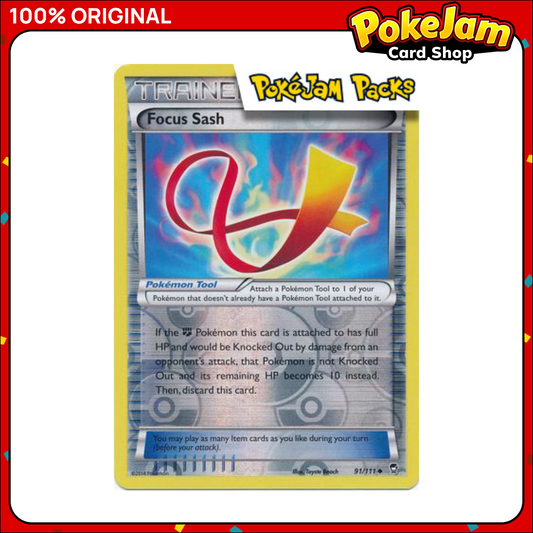 Focus Sash - 91/111 - Uncommon Reverse Holo - Furious Fists - Pokemon TCG