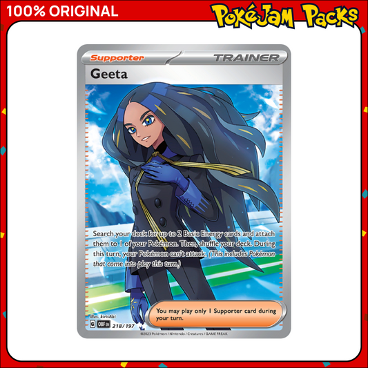 Geeta - 218/197 - Ultra Rare - Obsidian Flames - Pokemon Card