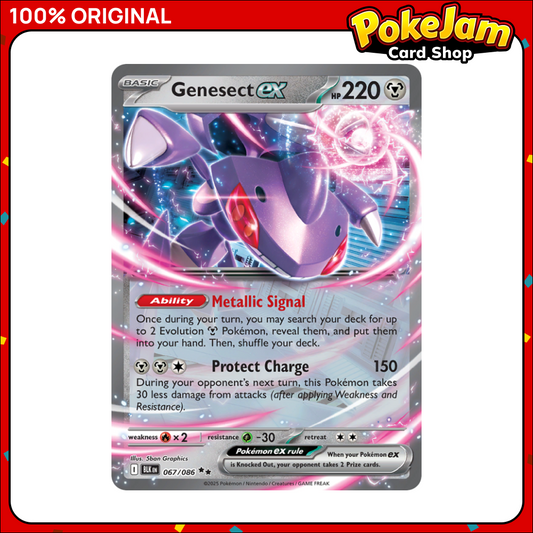 Genesect ex 67/86 - Double Rare - Black Bolt - Pokemon Card