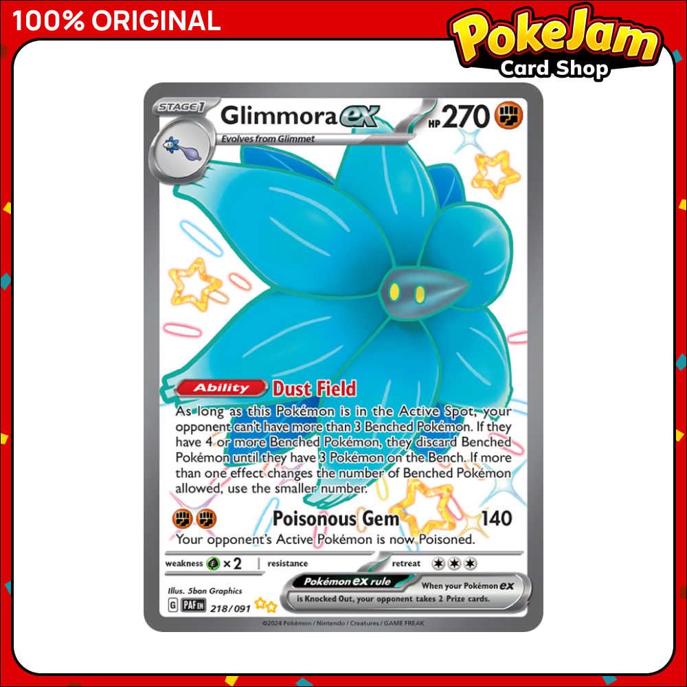 Glimmora ex - 218/091 - Shiny Ultra Rare - Paldean Fates - Pokemon TCG