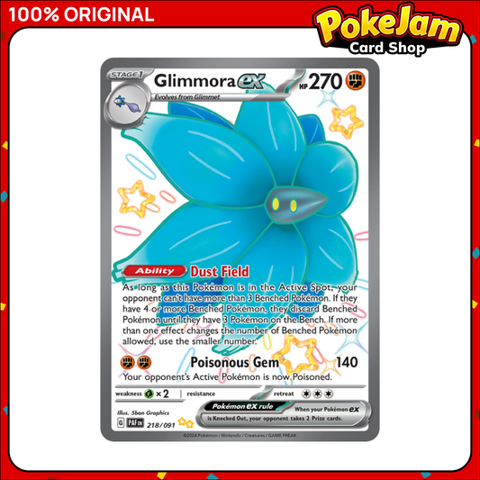 Glimmora ex - 218/091 - Shiny Ultra Rare - Paldean Fates - Pokemon TCG