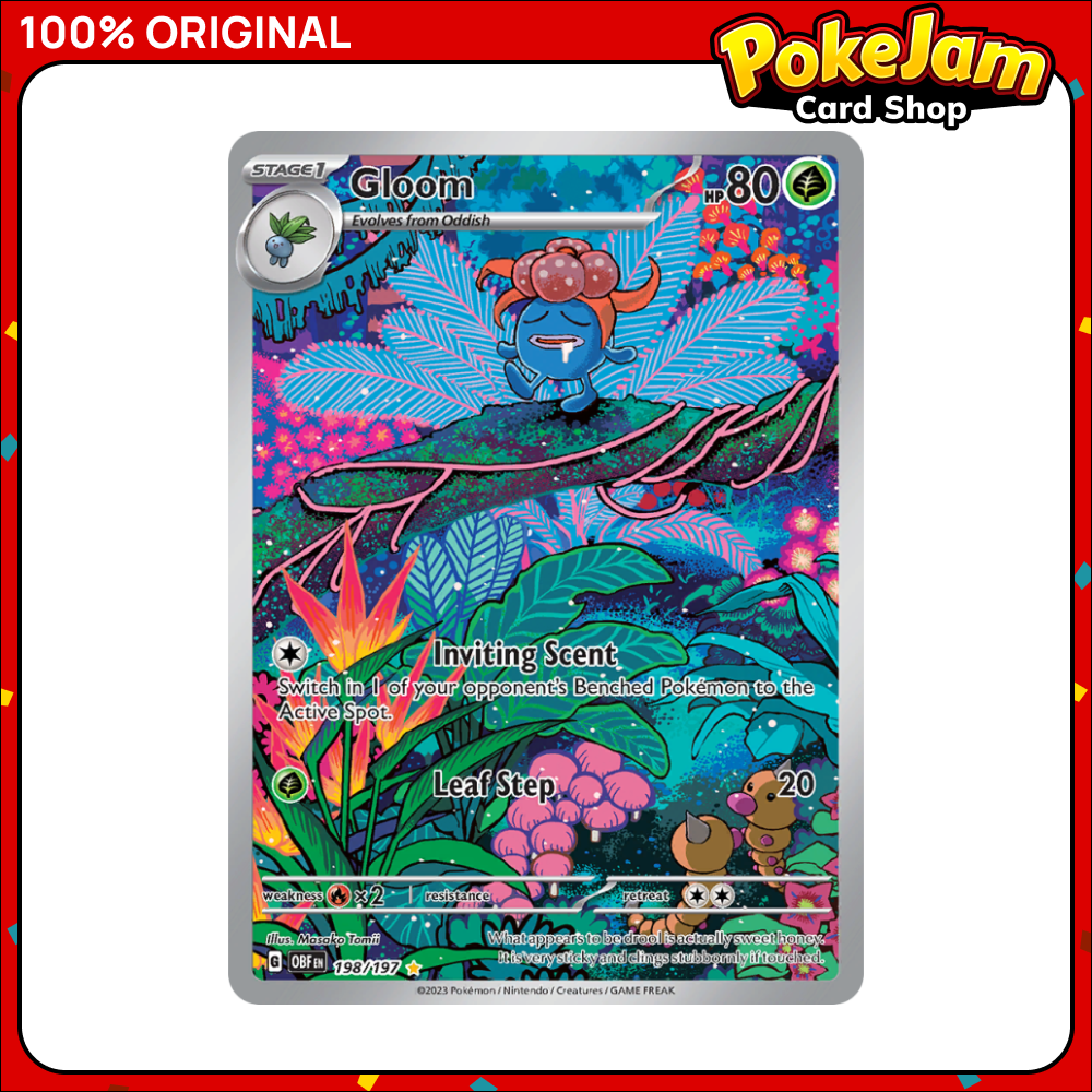 Gloom - 198/197 - Illustration Rare - Obsidian Flames - Pokemon TCG