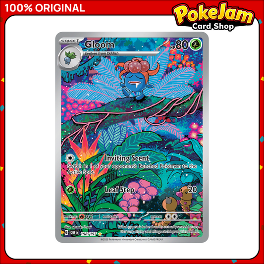 Gloom - 198/197 - Illustration Rare - Obsidian Flames - Pokemon TCG