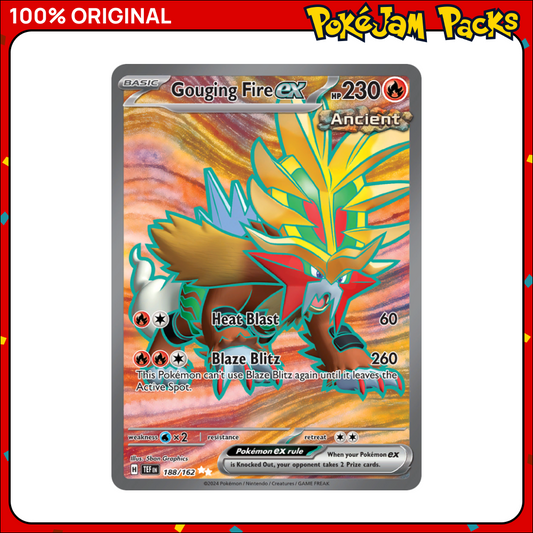 Gouging Fire ex - 188/162 - Ultra Rare - Temporal Forces - Pokemon Card