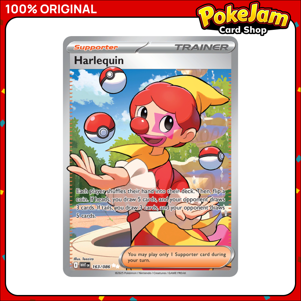 Harlequin 163/86 - Ultra Rare - White Flare - Pokemon Card