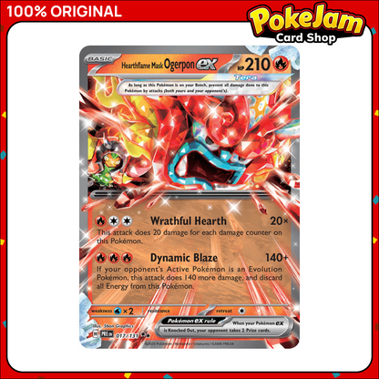Hearthflame Mask Ogerpon ex - 17/131 - Double Rare - Prismatic Evolutions