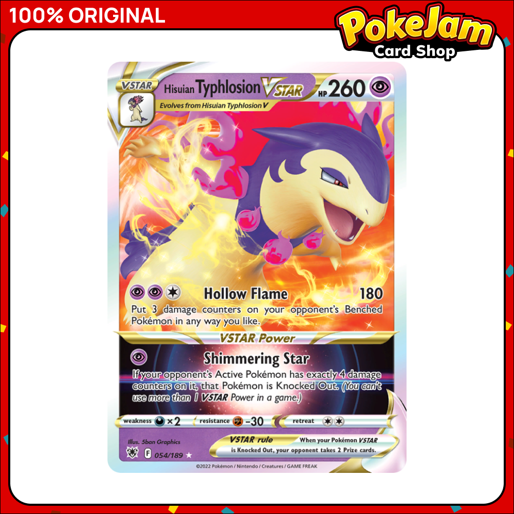 Hisuian Typhlosion VSTAR 54/189 - Holo Rare VSTAR - Astral Radiance - Pokemon Card