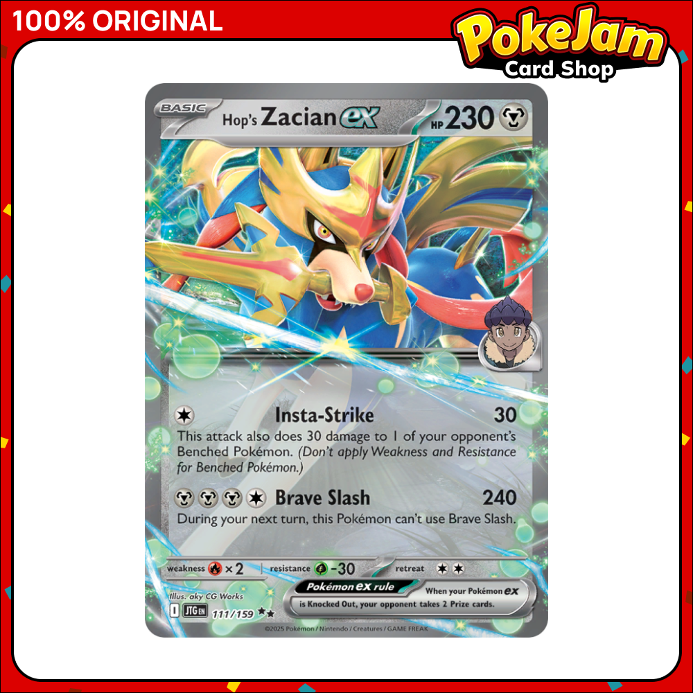 Hop's Zacian ex 111/159 - Double Rare - Journey Together - Pokemon Card