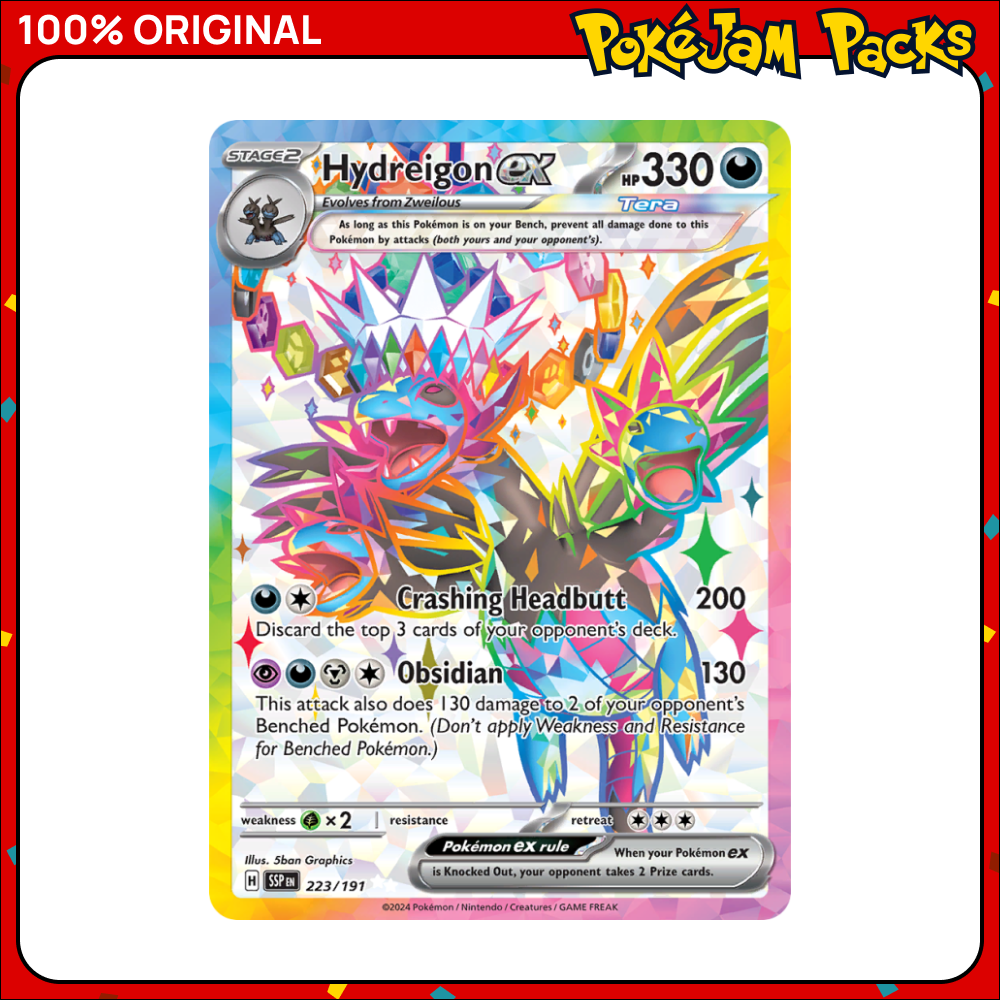 Hydreigon ex - 223/191 - Ultra Rare - Surging Sparks - Pokemon Card