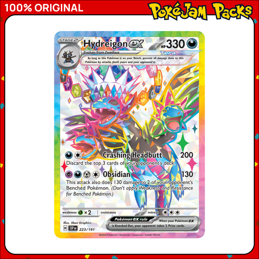 Hydreigon ex - 223/191 - Ultra Rare - Surging Sparks - Pokemon Card