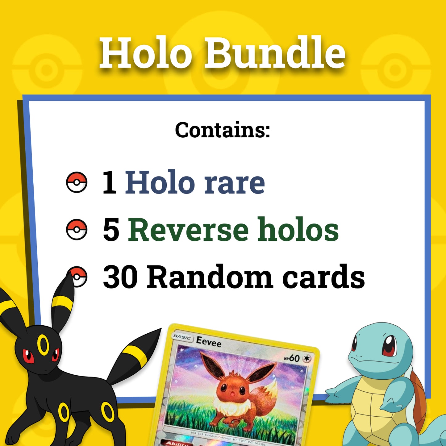 Pokemon Card Happy Bundles - Guaranteed Card Packs - TCG Trading Card Game