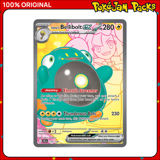 Iono's Bellibolt ex - 172/159 - Ultra Rare - Journey Together - Pokemon Card