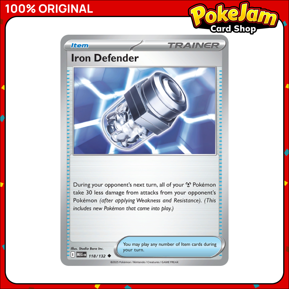 Iron Defender 118/132 - Uncommon - Mega Evolution - Pokemon Card