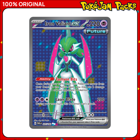 Iron Valiant ex - 225/182 - Ultra Rare - Paradox Rift - Pokemon Card