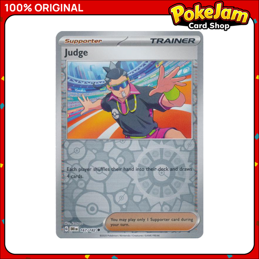 Judge 167/182 - Reverse Hologram - Destined Rivals - Pokemon Card