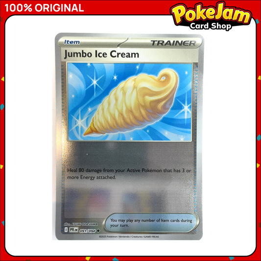 Jumbo Ice Cream 91/94 - Reverse Hologram - Phantasmal Flames - Pokemon Card