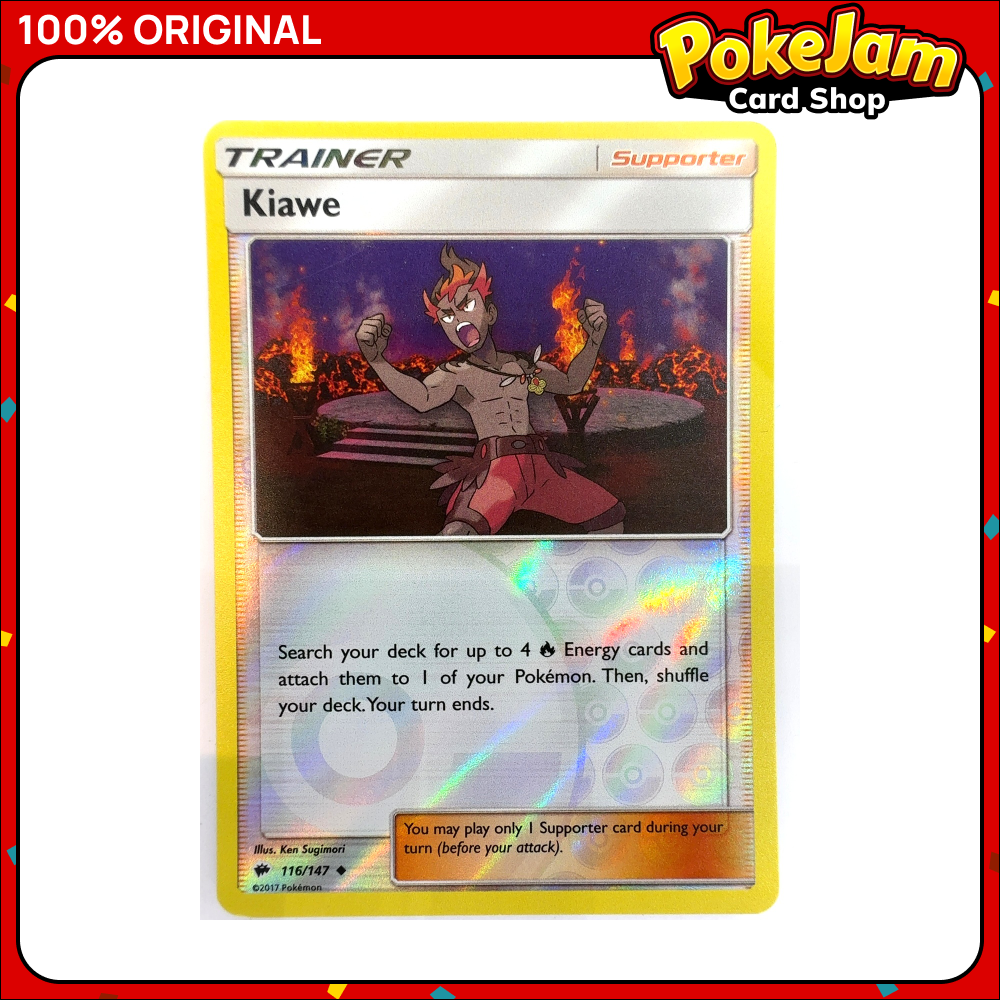 Kiawe 116/147 - Reverse Hologram - Burning Shadows - Pokemon Card