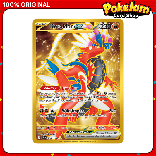 Koraidon ex - 254/198 - Gold Secret Rare - Scarlet & Violet (Base Set) - Pokemon TCG