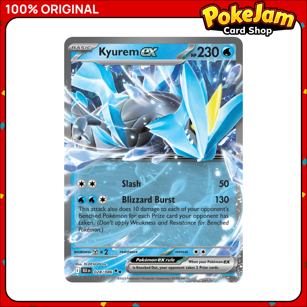 Kyurem ex 28/86 - Double Rare - Black Bolt - Pokemon Card