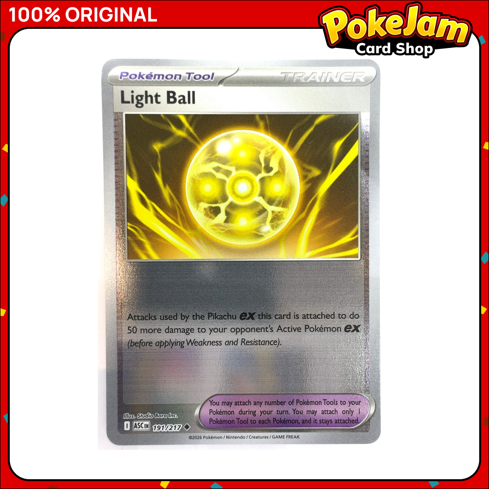 Light Ball 191/217 - Reverse Hologram - Ascended Heroes - Pokemon Card