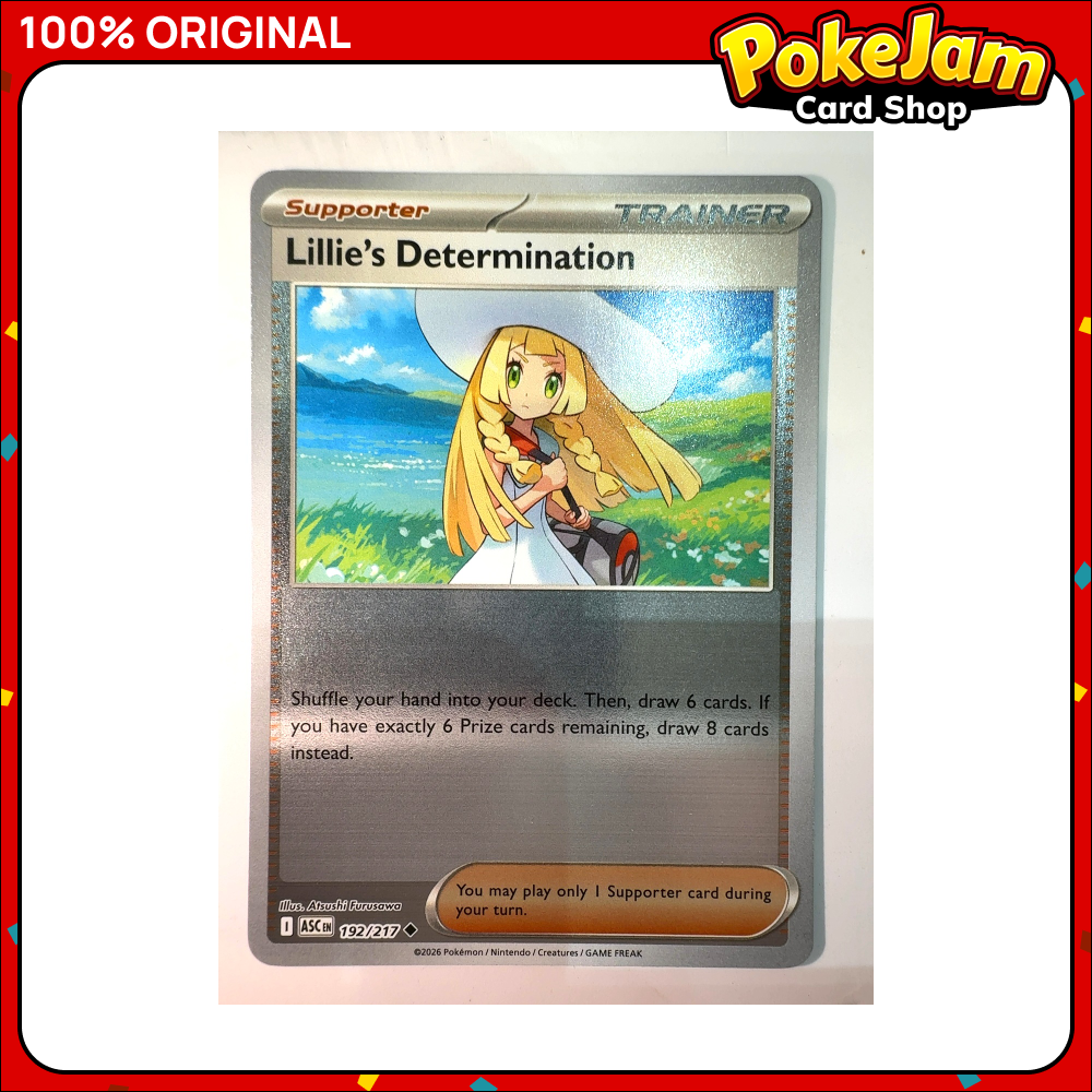 Lillie's Determination 119/132 - Reverse Hologram - Mega Evolution - Pokemon Card
